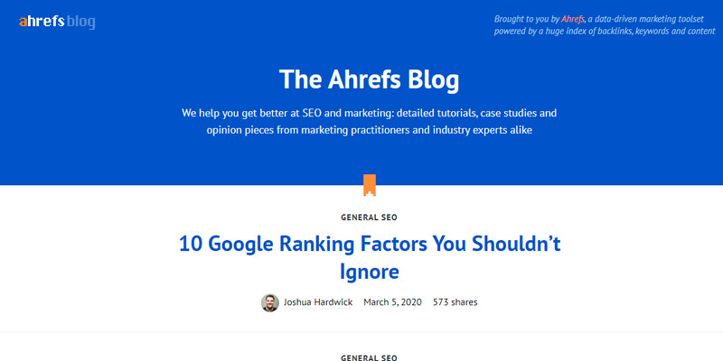 ahrefs digital marketing blogs