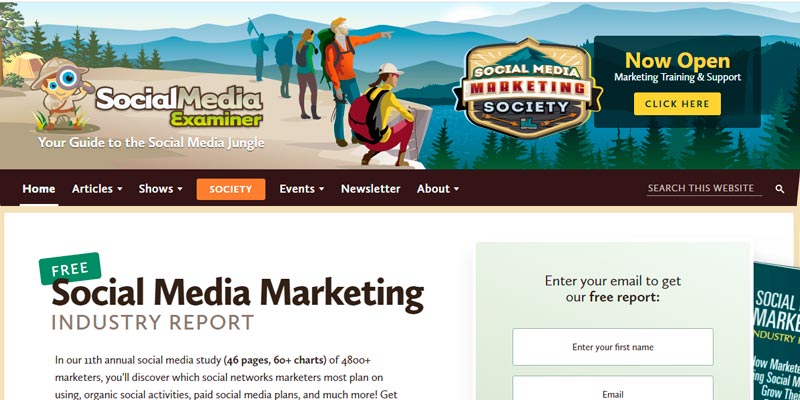 socialmediaexaminer digital marketing blog